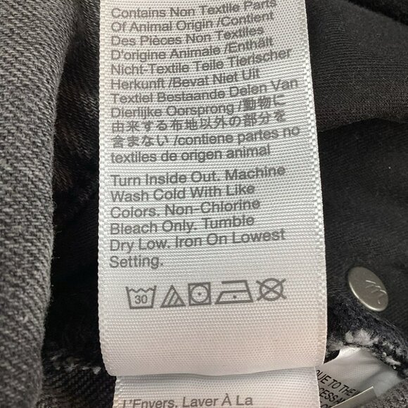 Madewell Perfect Vintage Jean Black Factory Faded Womans 26 - Picture 13 of 15